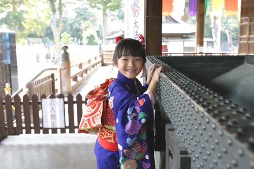 七五三写真 撮影場所 法華経寺８