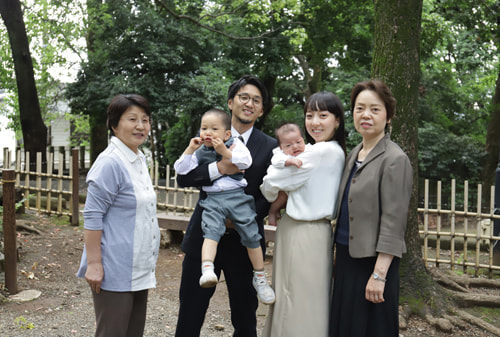 お宮参り写真 撮影場所 世田谷八幡宮