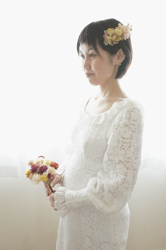 ブライダル(エンゲージメントフォト)写真 撮影場所 森(自宅) 部屋