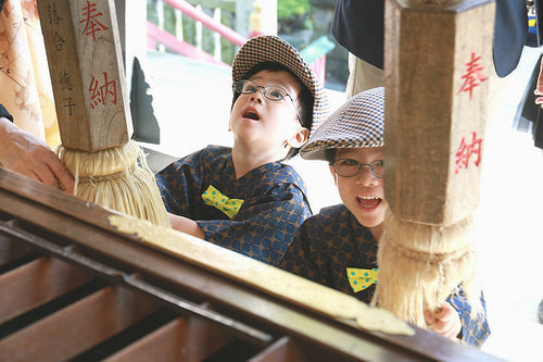 七五三写真 撮影場所 多摩川浅間神社3