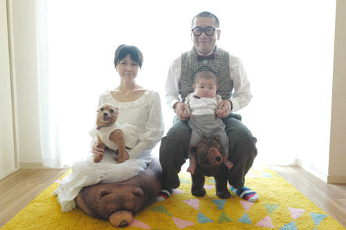 ブライダル(エンゲージメントフォト)写真 撮影場所 大和市(森) 家族写真、動物