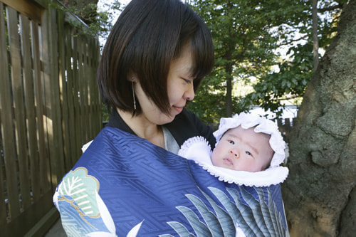 お宮参り写真 撮影場所 横浜 伊勢山皇大神宮 お宮参り着物レンタル１０