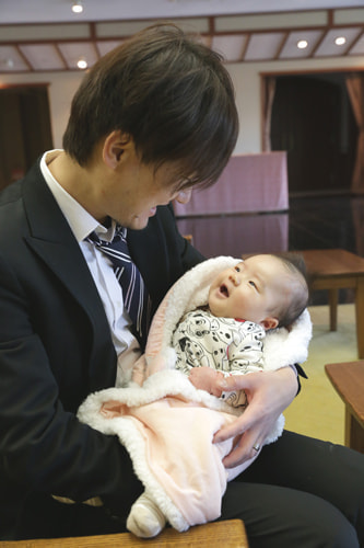 お宮参り写真 撮影場所 横浜 伊勢山皇大神宮 室内２