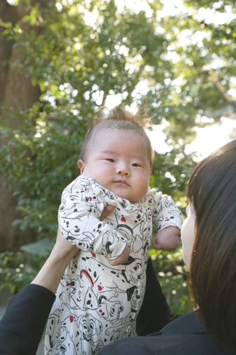 お宮参り写真 撮影場所 横浜 伊勢山皇大神宮 かわいい赤ちゃん２