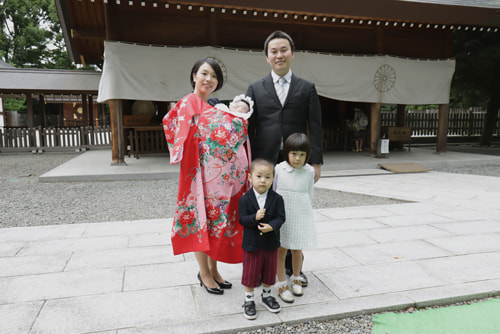お宮参り写真 撮影場所 阿佐ヶ谷神明宮３