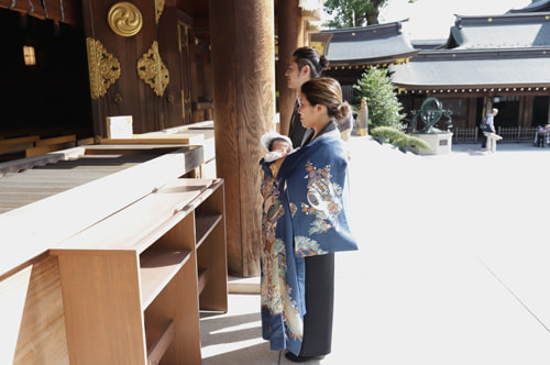 お宮参り写真 撮影場所 寒川神社１７