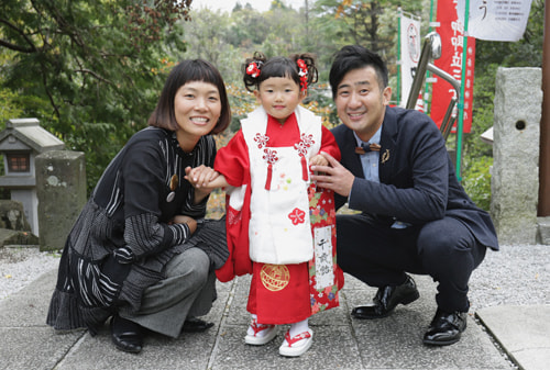 七五三写真 撮影場所 師岡熊野神社８