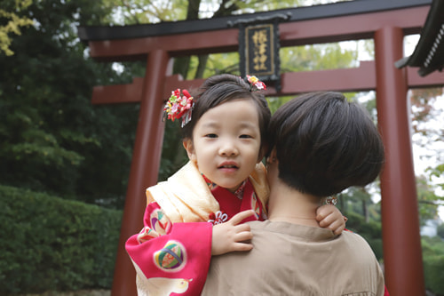 七五三写真 撮影場所 根津神社