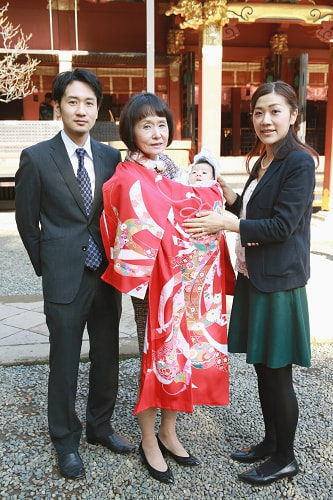 お宮参り写真 撮影場所 文京区 根津神社