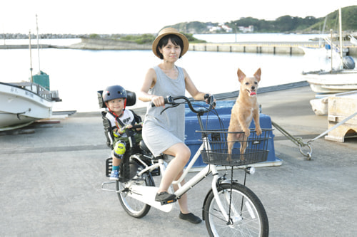 自転車でお出かけ