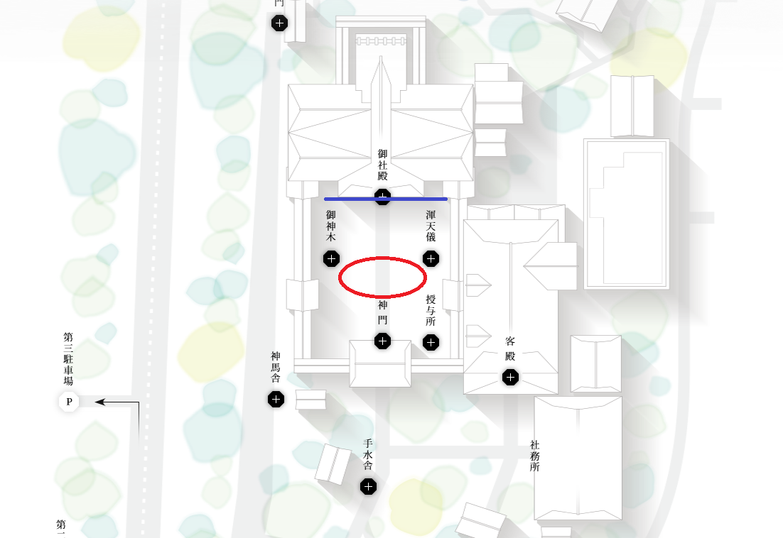 寒川神社の撮影ポイント・御社殿