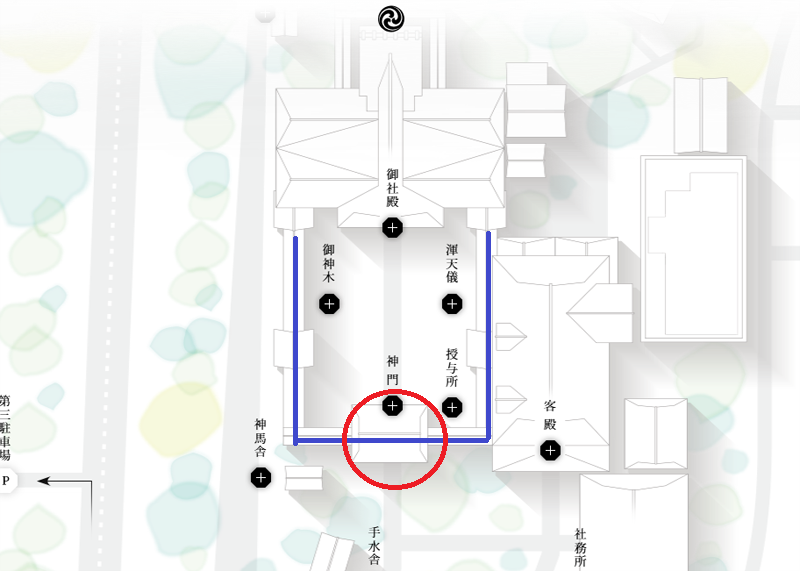 寒川神社の撮影ポイント・神門