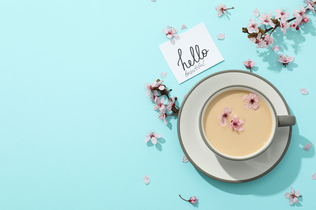 桜をおしゃれに撮る｜COFFEE