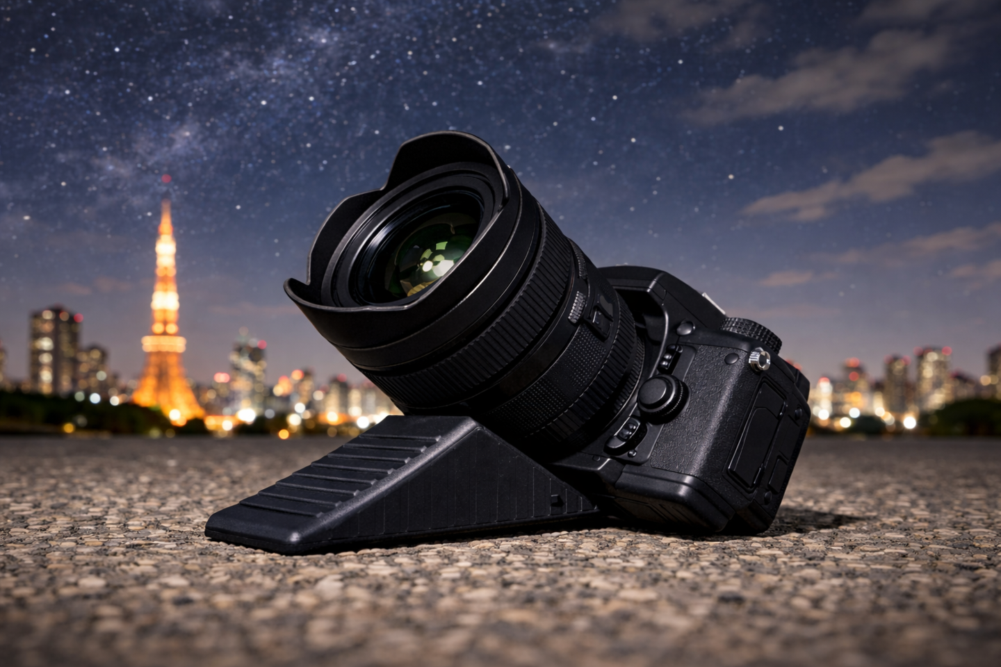 夜景を綺麗に撮影する方法｜テーブル三脚を使う