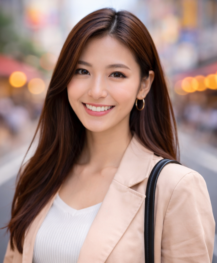 スマホで被写体まで近づき背景がボケた写真